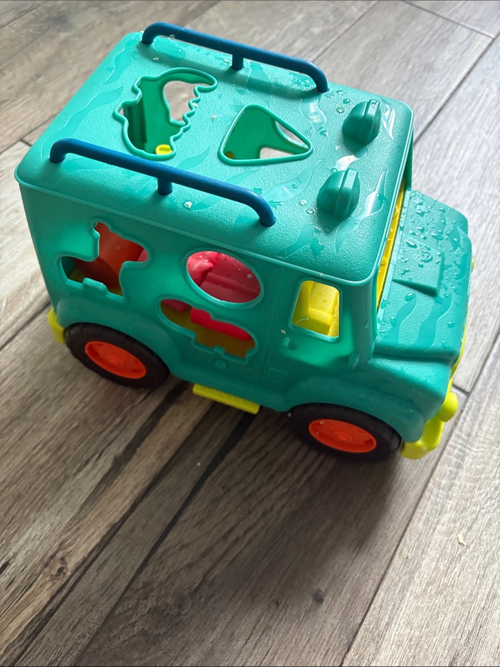 Teal Shape-Sorting Activity Truck for Kids